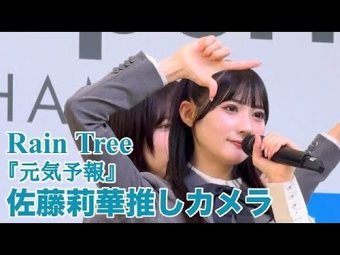 佐藤莉華推しカメラ Rain Tree「元気予報」(2025.11.15 「好きだよとどっちが先に言うのか？」リリイベ@ららぽーと横浜 1部)【4K/60fps/HDR 縦動画】