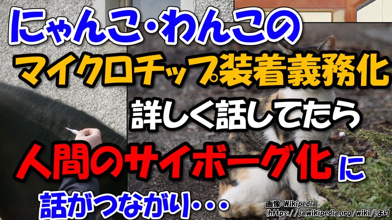 猫・犬のマイクロチップ埋め込み義務化から人間のサイボーグ化まで【ゆっくり解説SF】