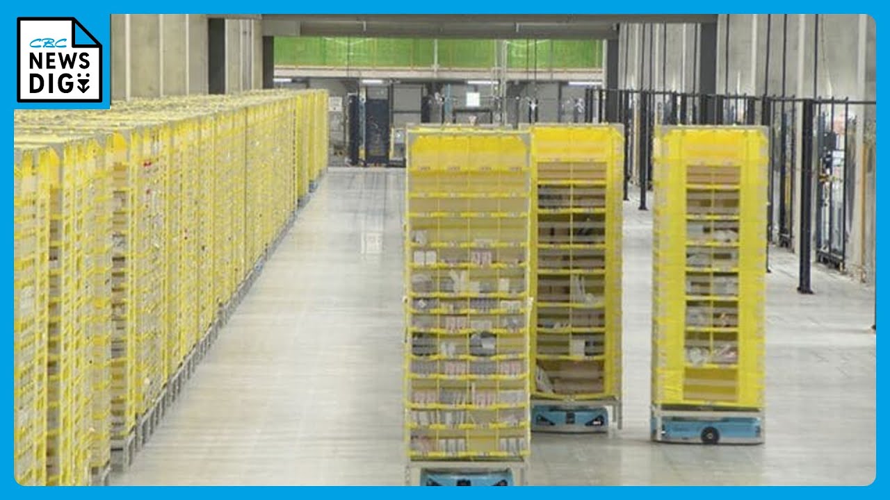 Amazonの新物流拠点が愛知に完成 床にあるQRコードで無人ロボットが自動で動く 「当日配送」も拡大へ 名古屋・港区