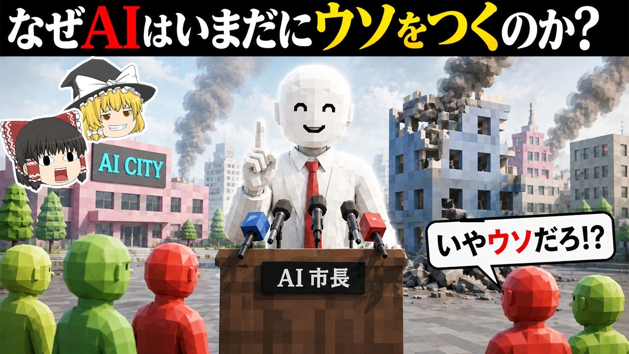 なぜAIはいまだにウソをつくのか?【ゆっくり解説】