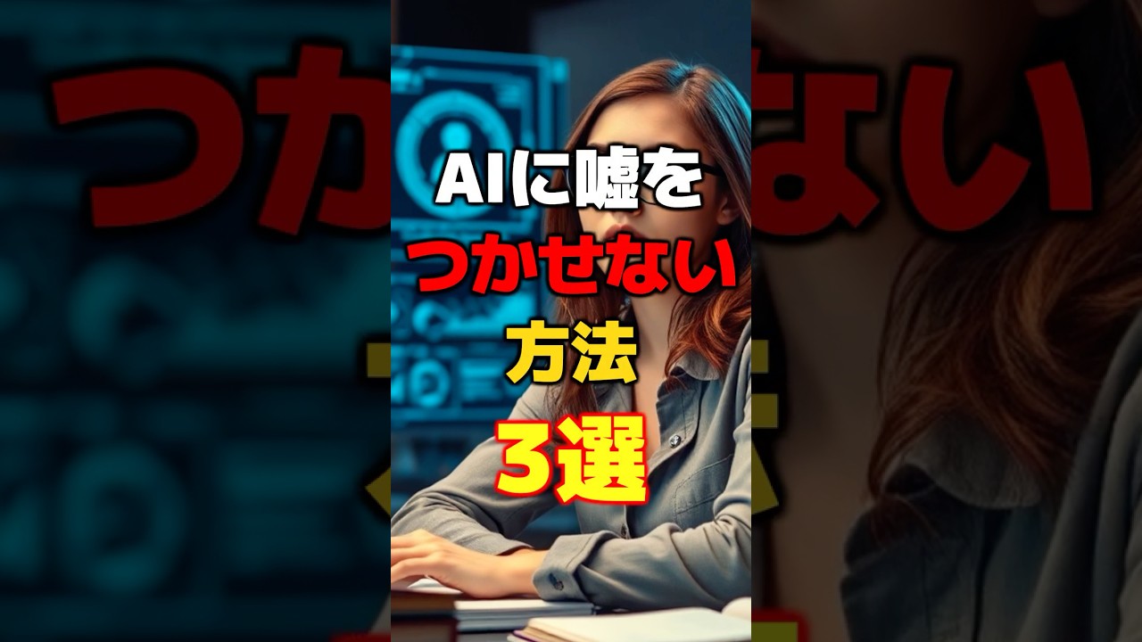 AIが嘘をつく？ハルシネーションを防ぐための方法3選 #ai #chatgpt