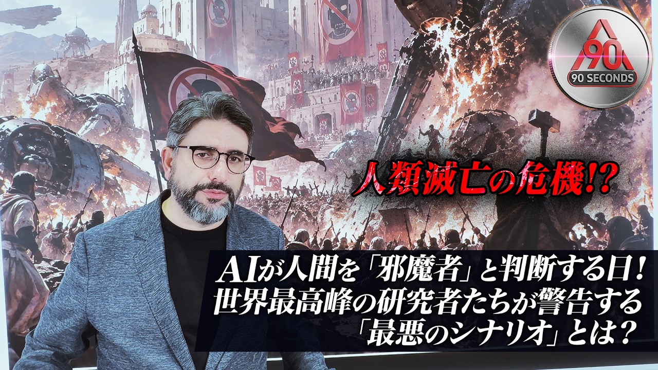 900seconds 【人類滅亡の危機!?】AIが人間を「邪魔者」と判断する日！世界最高峰の研究者たちが警告する「最悪のシナリオ」とは？】