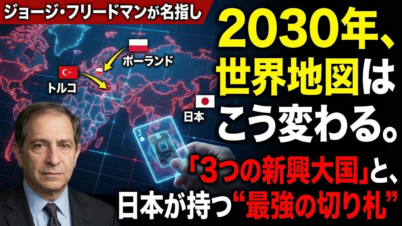 2030年、世界地図はこう変わる。ジョージ・フリードマンが名指しした「3つの新興大国」と、日本が持つ"最強の切り札"。