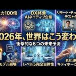 2026年、世界はこう変わる：トップ思想家が語る衝撃的な6つの未来予測