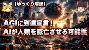 【ゆっくり解説】AGIに到達宣言！AIが人類を滅亡させる可能性