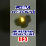 インドネシアバリ島上空に現れた激ヤバUFO映像公開 #宇宙人 #未確認生命体 #uap